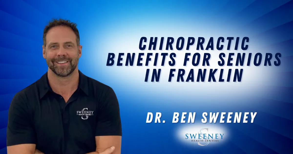 Aging brings wisdom, experience, and cherished memories, but it can also come with health challenges that impact mobility, flexibility, and overall well-being. At Sweeney Health Centers, we understand the importance of maintaining an active and pain-free lifestyle, especially for seniors. Chiropractic for seniors in Franklin offers a natural, drug-free approach to improving mobility, reducing pain, and enhancing overall health. If you are looking for an effective way to maintain your quality of life as you age, chiropractic care is a proven solution.