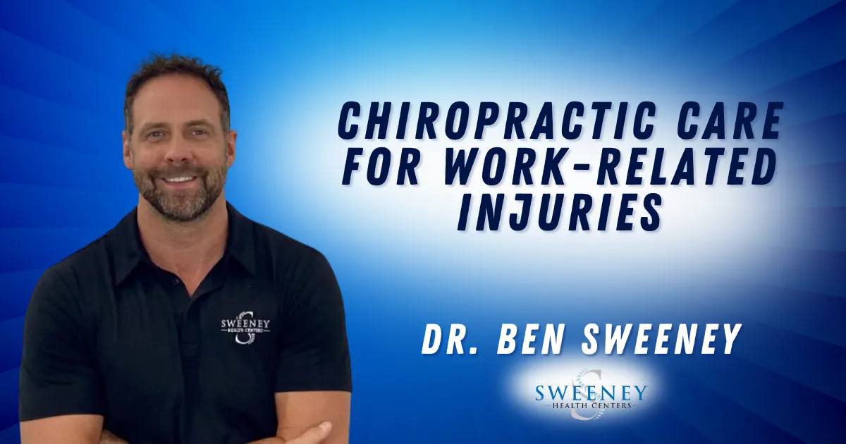 Work-related injuries can be debilitating, affecting not only your daily routine but also your overall quality of life. Whether you're dealing with back pain from prolonged sitting, neck strain from repetitive movements, or shoulder injuries from lifting, chiropractic care is a highly effective treatment option. At Sweeney Health Centers, we specialize in providing chiropractic care for work injuries in Franklin, offering tailored solutions that address the root causes of your pain and discomfort. If you’re seeking relief from work-related injuries, we are here to guide you on your path to recovery. Call us today at (615) 595-9063 to set up your first appointment!